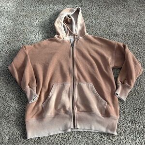 Aerie Warm Brown Zip-Up Jacket